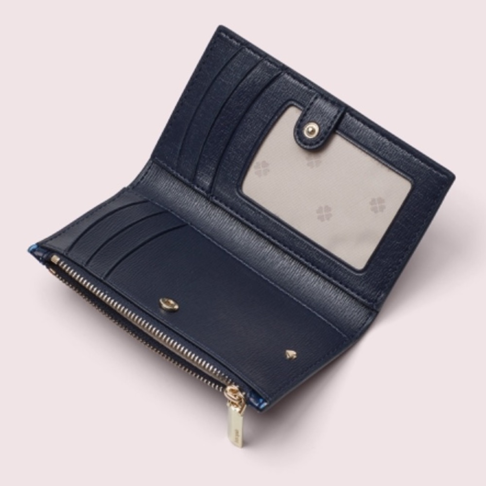 Kate Spade ♠️ floral slim bifold wallet - Picture 4 of 7